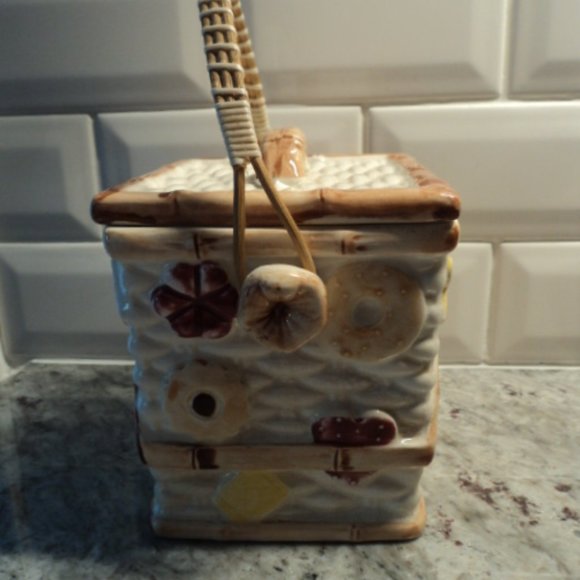 vintage cookie jar "cookies all over" Japan - Picture 6 of 10